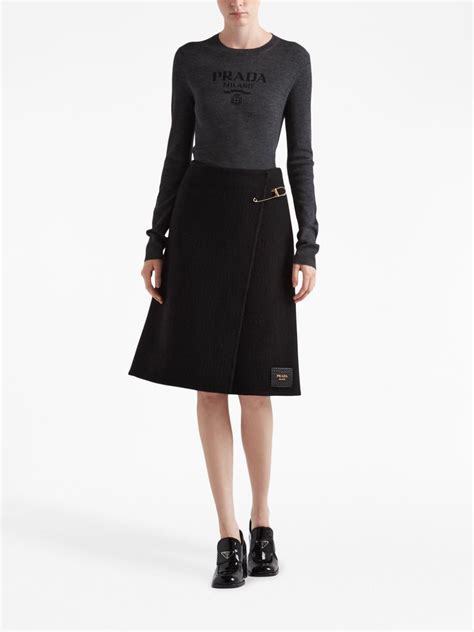 prada skirt withpin